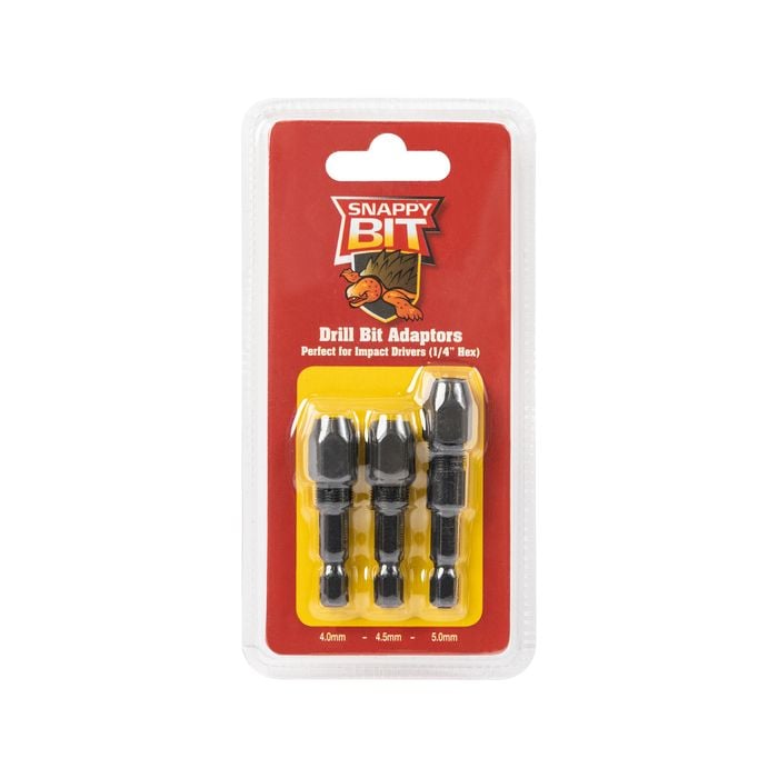 Snappy Bit 4.0 - 5.0mm Drill Bit Adapter Pack of 3