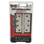 Lane Security Architectural Satin Stainless Steel Loose Pin Butt Hinge - 2 Pack