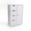 Maine 4 Drawer 1 Door Multipurpose Bathroom Cabinet