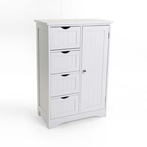 Maine 4 Drawer 1 Door Multipurpose Bathroom Cabinet
