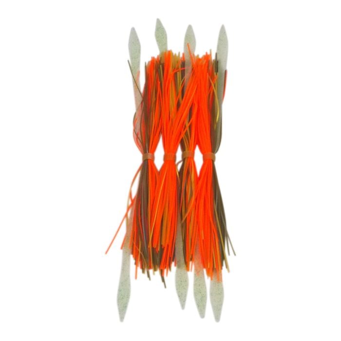 Dekoi Tailed Lure Skirts, Orange Lumo Tail, 4 Pack