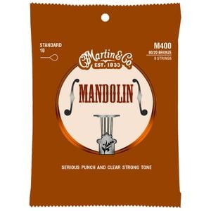 Martin Guitar M400 Mandolin Strings 80/20 Bronze Light Gauge