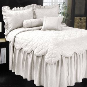 Phase 2 Magnifico Antique White Jacquard Bedspread Set Queen