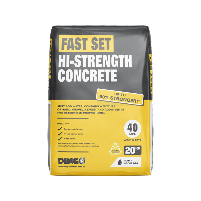 Dingo 20kg Fast Set Hi Strength Concrete