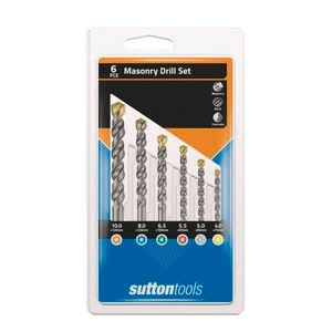 Sutton Tools 6 Piece Masonry Drill Bit Set