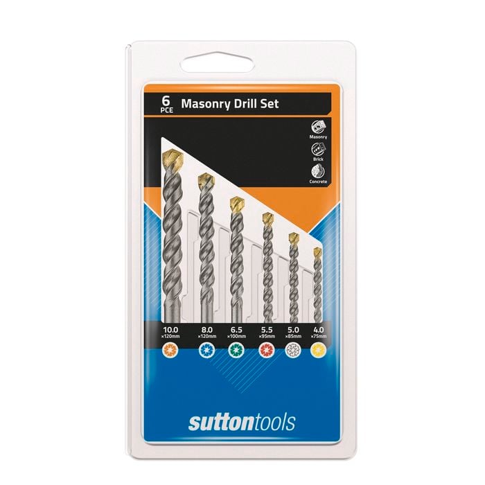 Sutton Tools 6 Piece Masonry Drill Bit Set Bunnings Australia