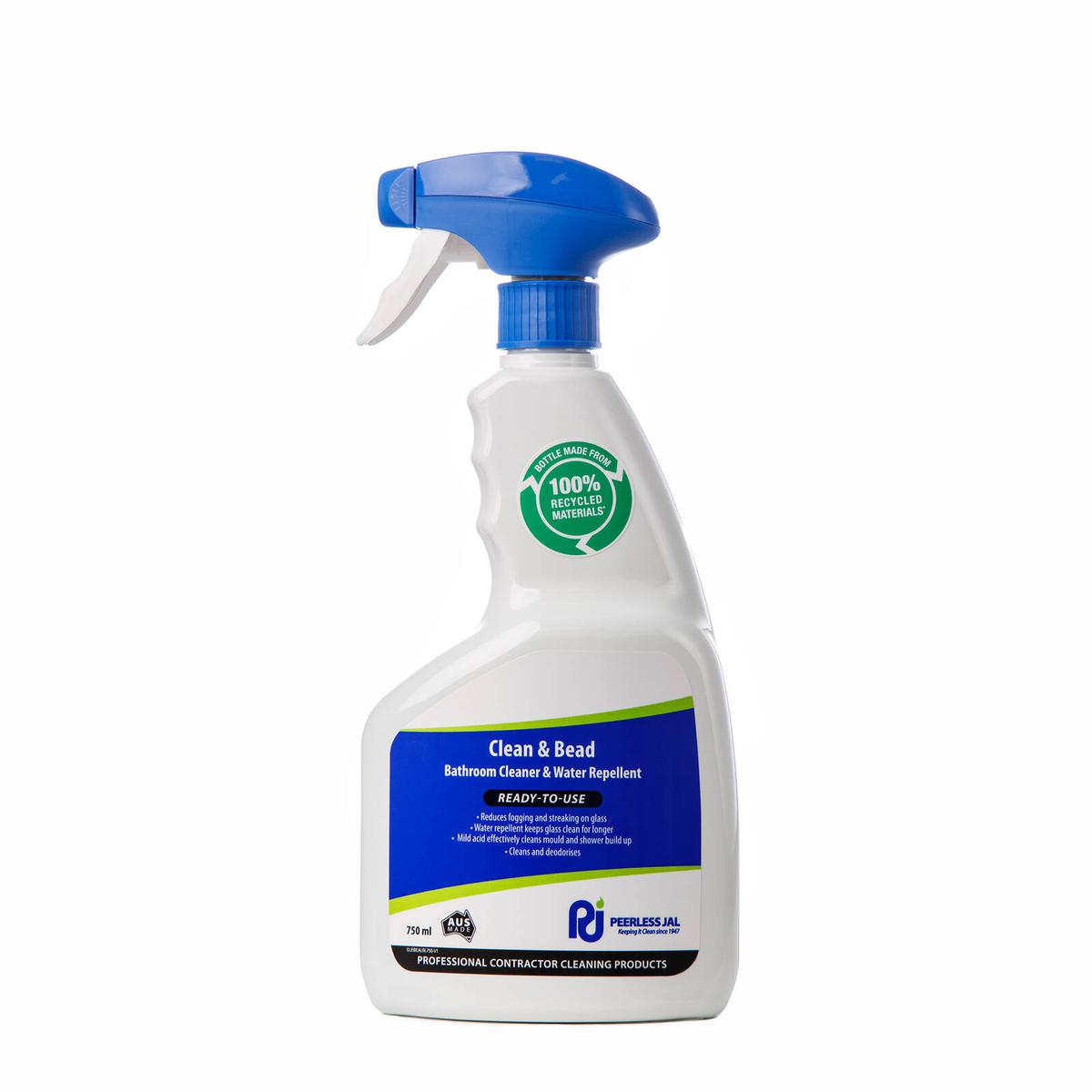 Peerless JAL 750ml Clean And Bead Bathroom Cleaner And Water Repellant ...