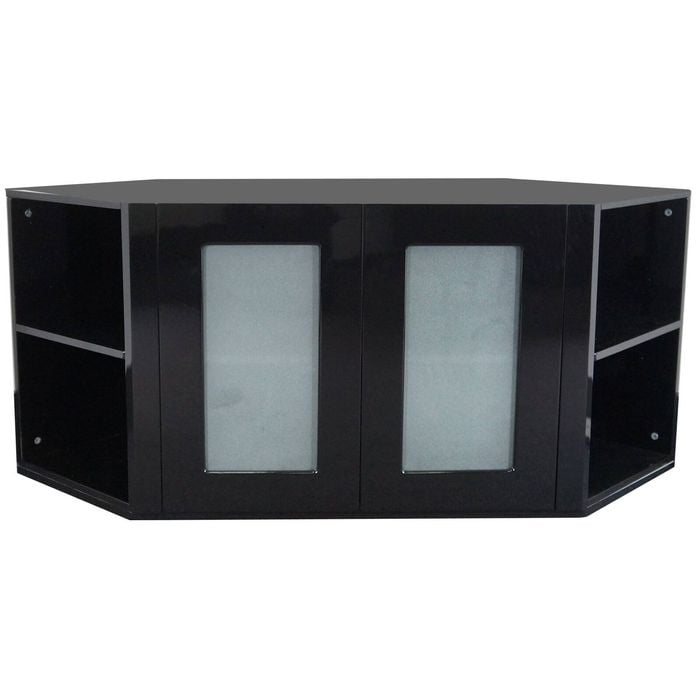 Olympia Black Corner TV Unit