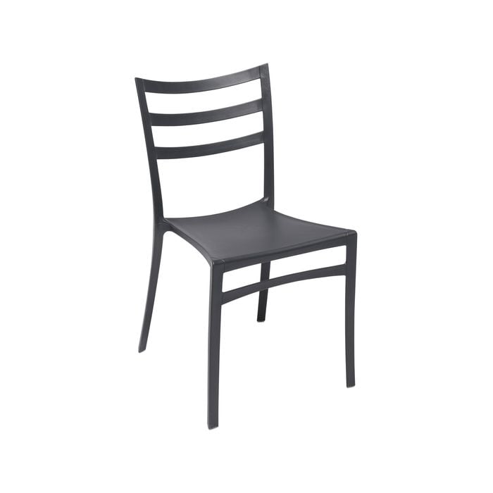 Tusk Living Charcoal Lines Cafe Chair