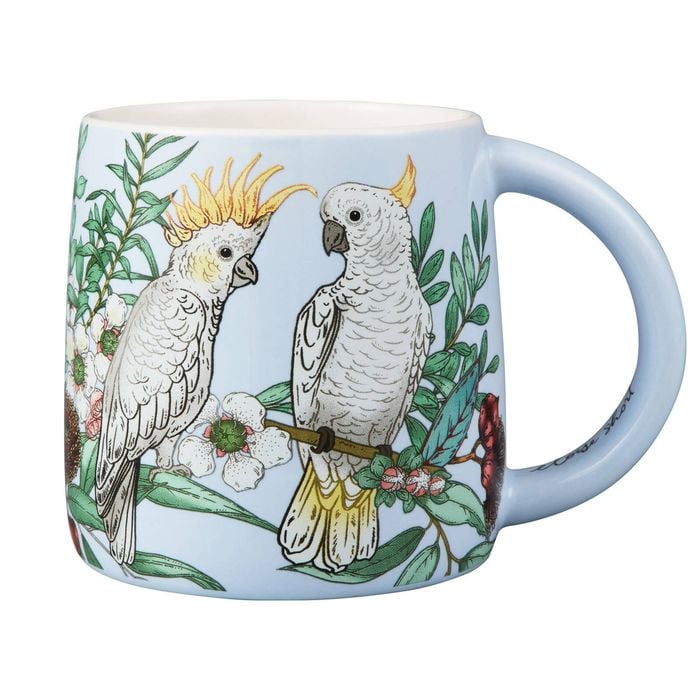 Maxwell & Williams Eloise Short Native Grace Yellow Crested Cockatoo Mug 350ml