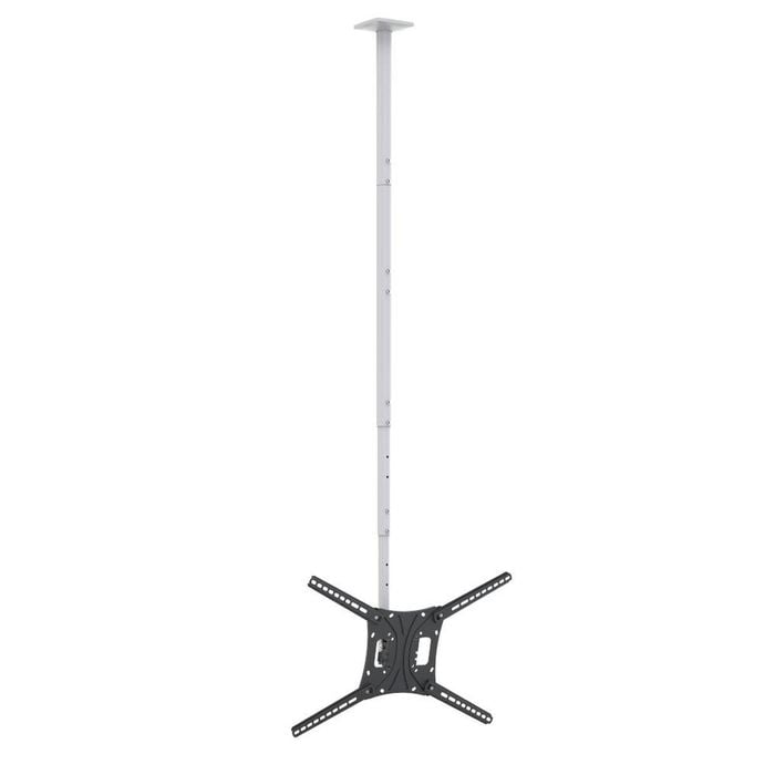 Barkan 13" - 86" White Long TV Ceiling Mount 4500L