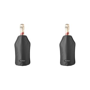 2PK Final Touch Nylon Wine Bottle Chiller/Cooling Sleeve – Black