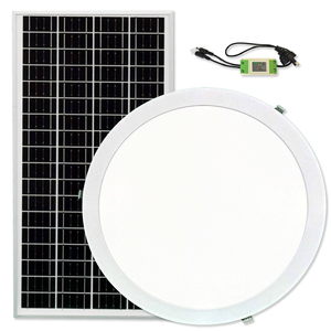 EzyLite 400mm Round HYBRID SolarLight. Easy DIY Flush Mount Skylight Alternative with Bonus Driver