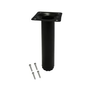 Adoored 30 x 150mm Black Round Table Leg