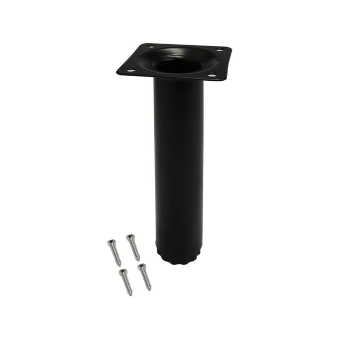 Adoored 30 x 150mm Black Round Table Leg