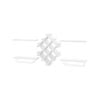 Costway Wall Mounted 7 Bottle Wine Rack w/2 Wine Glass Rack & Shelf Bistro Bar