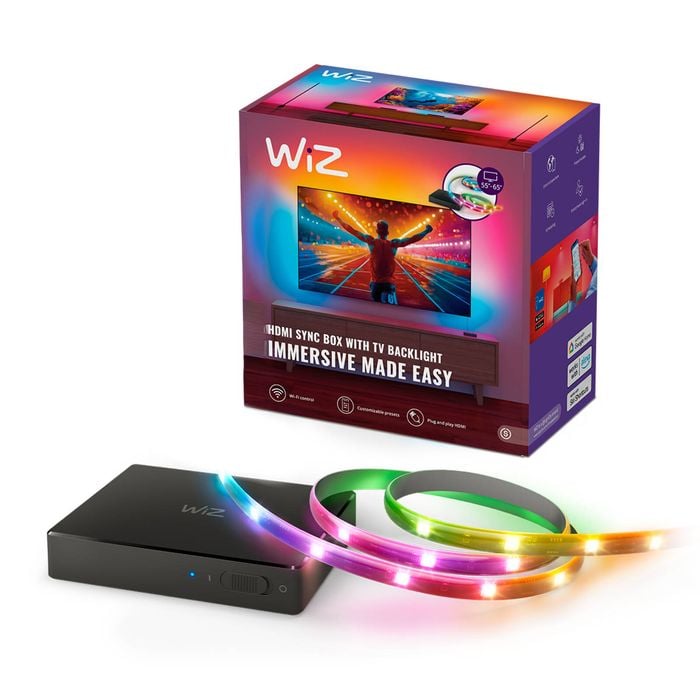 WIZ 55in-65in HDMI Sync Box Plus Light Strip LED 120Lm Colour 17W Smart System