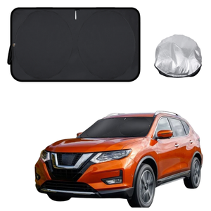 Front Windscreen Sun Shade for Nissan X-TRAIL 2014 - 2022 (T32) - Standard 150 x 85 cm - Black