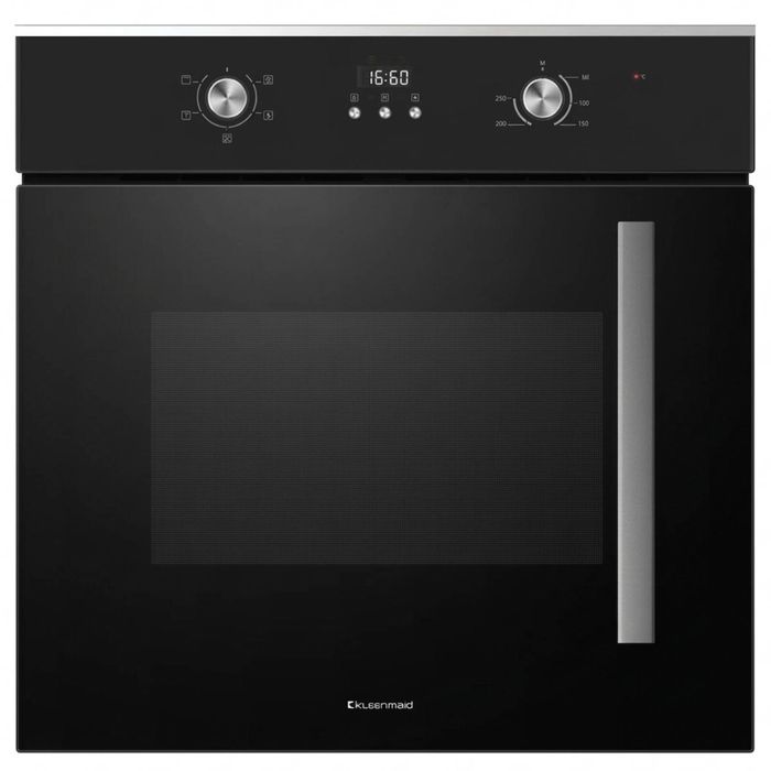 Kleenmaid 60cm 75L Black Side Opening Multifunction Oven