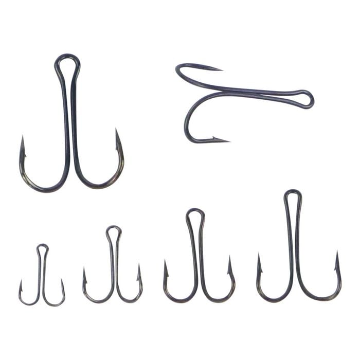 Swimerz Double Hook, Size 2/0, Black Nickel, 8 Pack