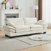 Homfurn Modern 3 Seater Cloud Sofa, Beige
