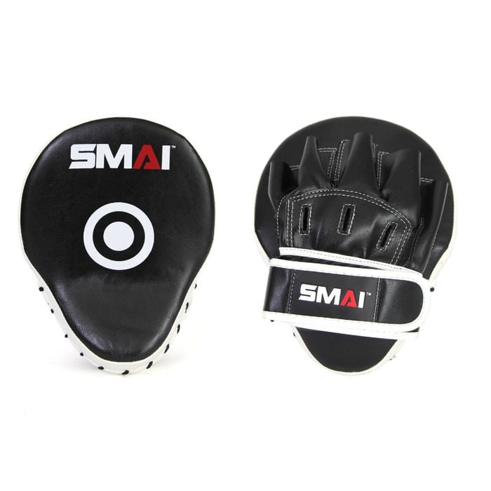 SMAI Essentials Boxing Mitts - Black/White