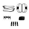 Matte Black Headlight, Taillight & Door Handle Cover Set For Ldv T60 2019-2024
