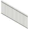ProtectorAl 1201 - 2400 x 1200mm Woodland Grey Raked 16-30º Picket Top Pool Fence Panel