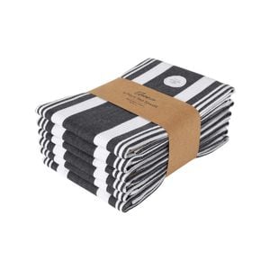 6pk J.elliot Home Eleanor 50x70cm Cotton Tea Towel - Grey