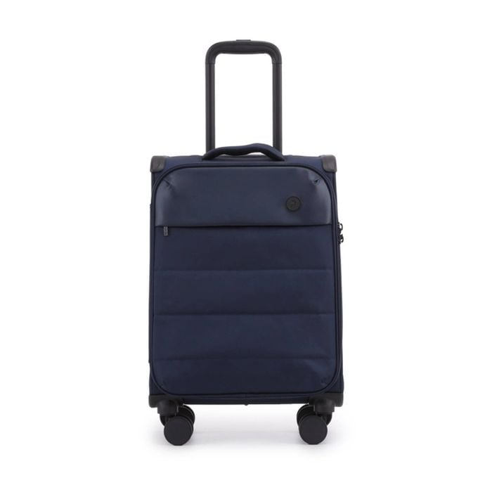Paklite Airspeed Small Travel Luggage Spinner Wheels Suitcase 43l Navy