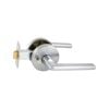 Schlage Brushed Satin Chrome Medio Plus Series Alba Privacy Lever Set with QuickFix