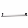 Barelli Toscana 90cm Matte Black Double Towel Bar