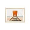 Galrie Premium Lifeguard Stand at Imperial Beach - Perfect for Safety and Style, Wood Frame, A1 60 x 84cm (23 x 33inch)