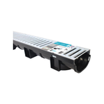 Everhard 1m EasyDRAIN Compact Galvanised Steel Grate And Channel