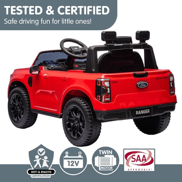 Ford Ranger Electric Kids Ride On Car in Red Bunnings Australia