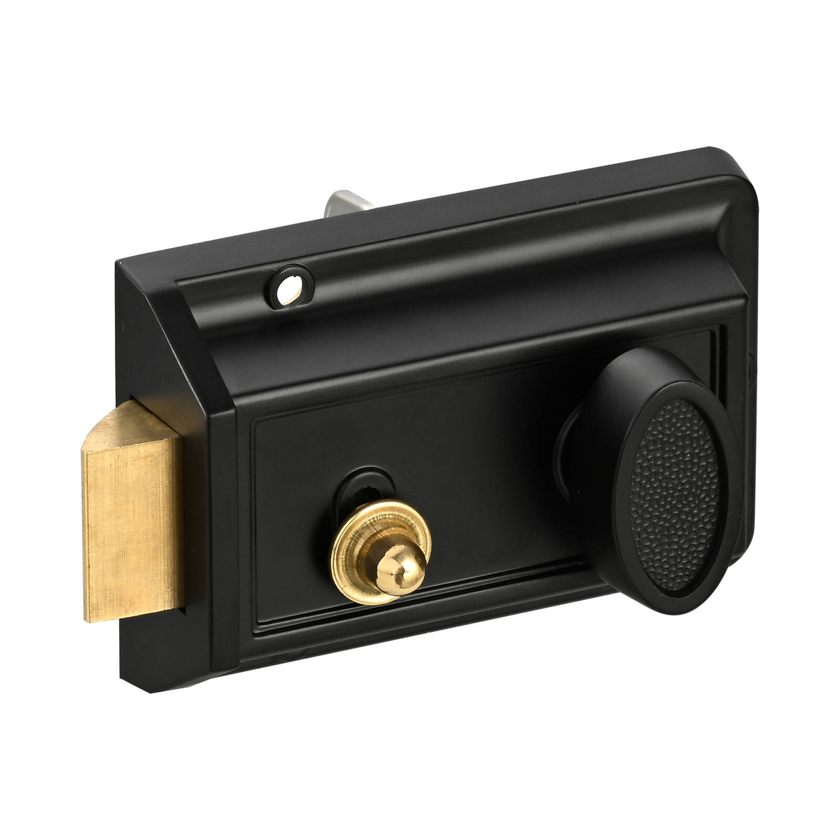 Ikonic Black Matte Rim Night Latch - Bunnings Australia