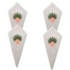 4PK LVD Stonewashed Chambray Cotton Reusable Table Napkin 45x45cm Pineapple