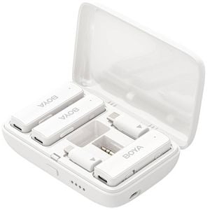 Boya BOYALINK All-In-One Wireless Microphone System - White