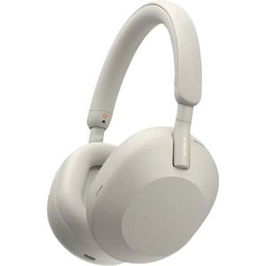 Sony WH1000XM5 Premium Noise Cancelling Wireless OverEar Headphones - Silver