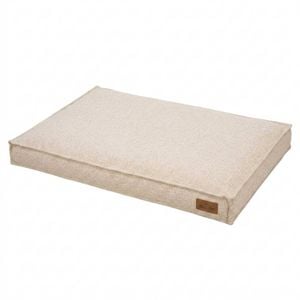 P&p Beige Dog Bed Linen Pet Cushion Soft Mattress Washable Non Slip Base