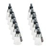 12PK Glass & Co Clear Fine Mist Liquid Spray Bottle 120ml Black/Silver
