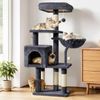 BEASTIE 111cm Cat Tree Tower Scratching Grey