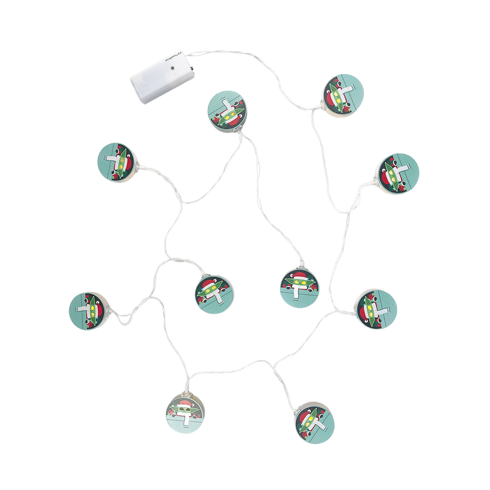 Star Wars The Mandolorian Festive Grogu LED String Lights
