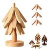 Catzon Wooden Tree Trivet Set Stackable Hot Pot Coasters-Burlywood3