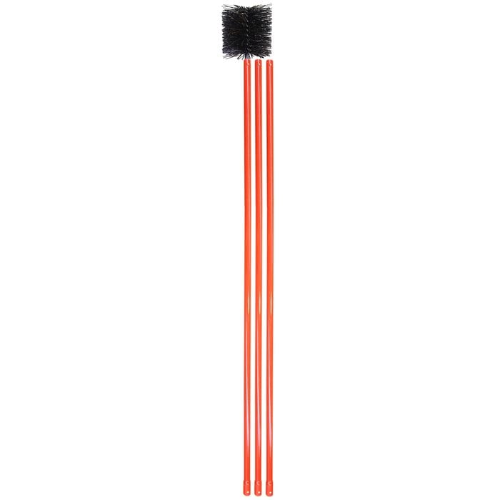 Raven Flue Brush Set 150mm Diameter Orange - 150mm