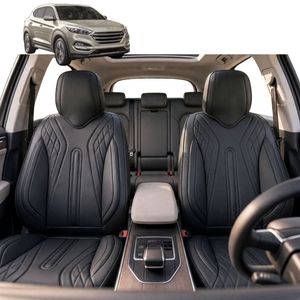 Australian Goose Front Seat Covers for Hyundai Tucson 2015 - 2020 (TL) - PU Leather, Black (2pc)