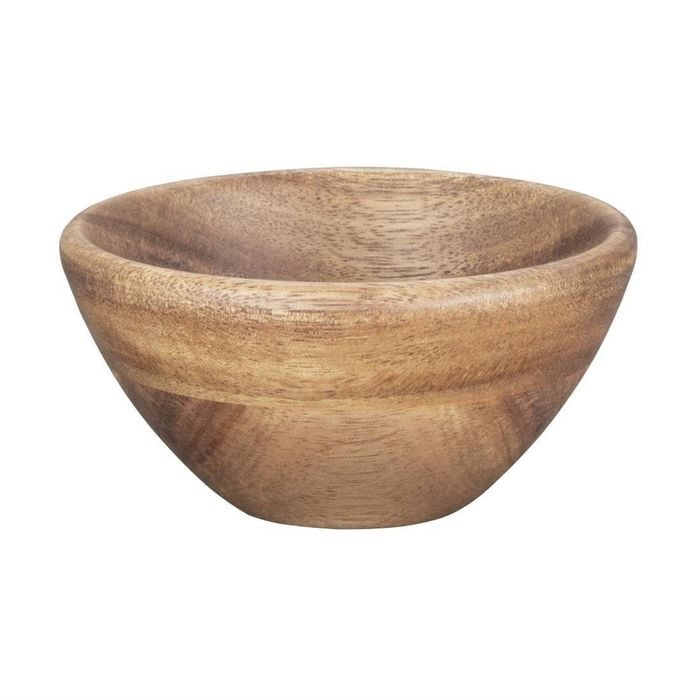 Olympia Acacia Round Serving Bowls Natural Wood 100(d) X 50(h)mm