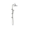Revolution  Brushed Nickel Self Cleaning Twin Shower