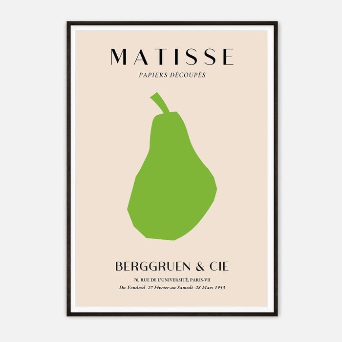 Galrie Vintage Henri Matisse - Papiers Découpés Art Print, Black Frame, 50 x 70cm (20 x 28inch)