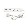 HPM White 4 Outlet Powerboard